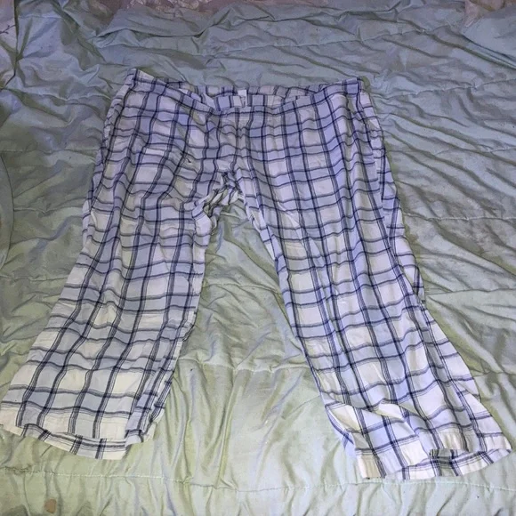 strived blue and white pajama pants - Picture 1 of 1